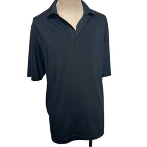 Footjoy Black Pro-Dry Performance Polo - Men L - Golf Titleist